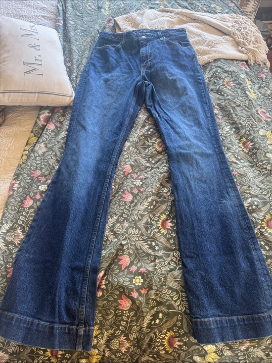 Kimes Ranch Denim - Kimes Ranch Women's Dark Blue Flare Jeans